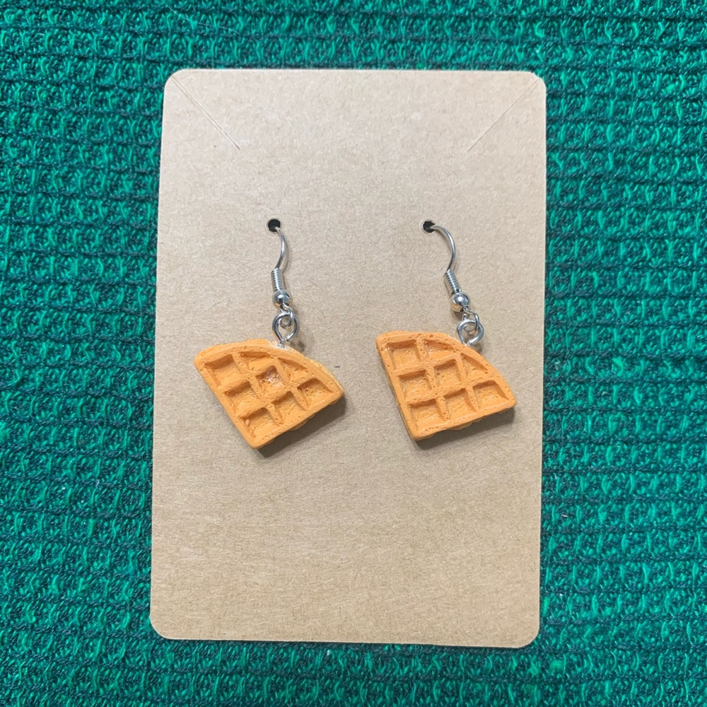 Waffle earrings